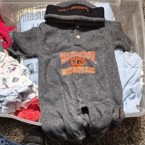 Harley-Davidson Charcoal Kids One Piece
